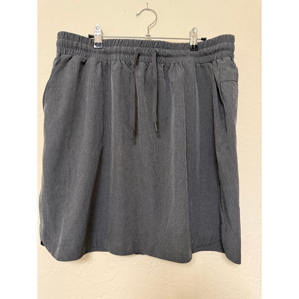 MONDETTA Performance Luxury Grey Athletic Skort Skirt XL